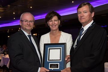 In this photos from left to right - Kevin Press, Jane Vining-Coward and Michael Coward 